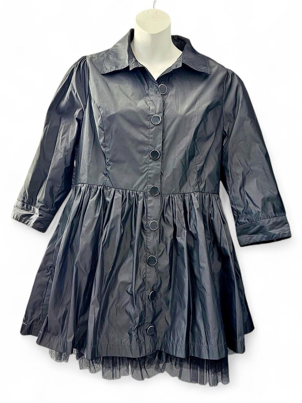 Rare 2009 Forever 21 Twist Jacket Tulle Hem L Fits M